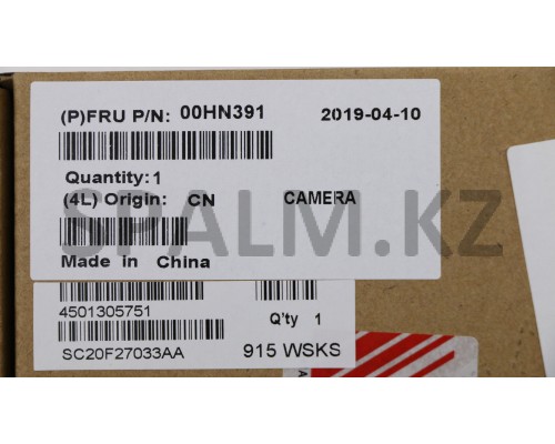 00HN391 - Плата камеры НБ Camera 720P Front MIC ZIF Chy Lenovo (00HN391/37020878)
