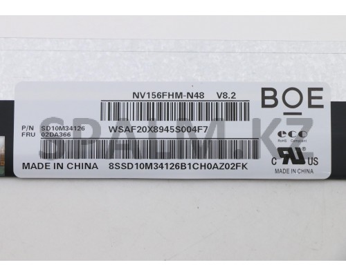 02DA366 - Дисплей 15.6" НБ E15 BOE 15.6 FHD AG IPS narrow Lenovo (02DA366/37026391)