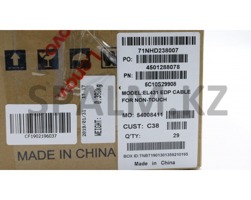 5C10S29908 - Кабель матрицы  НБ S340 EDP Cable for non-touch Lenovo (5C10S29908/35059606)