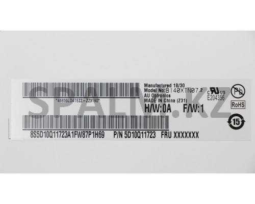 5D10Q11723 - Дисплей 14" НБ LCD Panel B140XTN07.2 0A HDT AG S Lenovo (5D10Q11723/35058115)